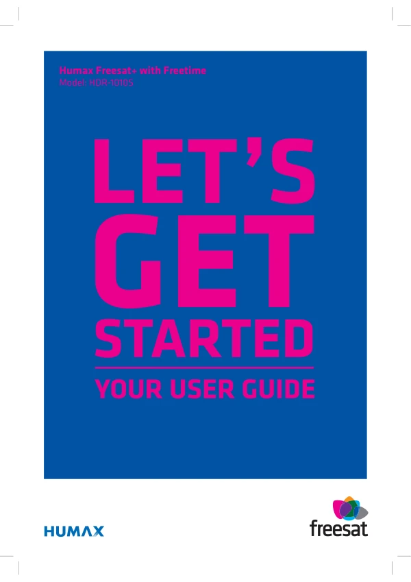 Cover of the Humax HDR-1010S UK operating instructions
