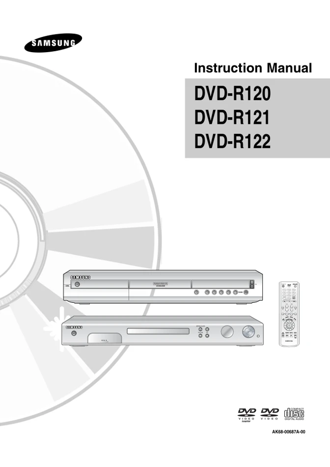 Cover of the Samsung DVD-R120 UK operating instructions