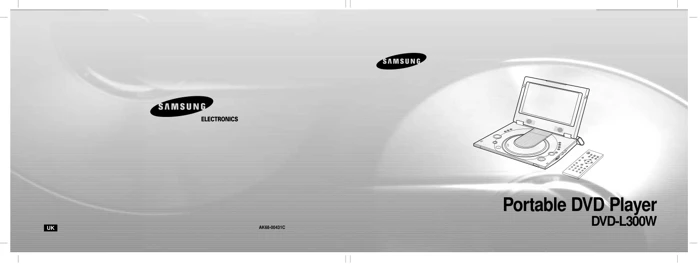 Cover of the Samsung DVD-L300W UK operating instructions